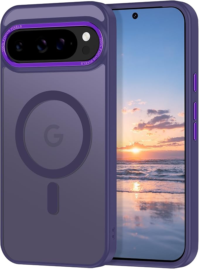 Magnetic for Google Pixel 9 Pro XL Case, Shockproof Slim Translucent Matte by Casehas