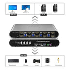 4 Computers 2 Monitors USB 3.0 HDMI KVM Switch 4K@60Hz - Image 4
