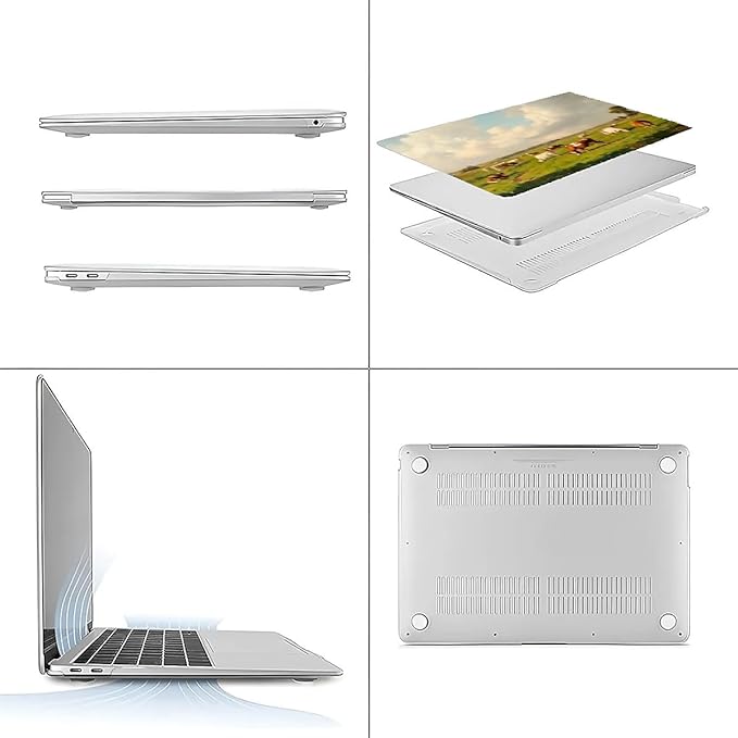 Compatible with MacBook Air 13.3 13.6 Inch Case 2022 2021 2020 2019 Plastic - Image 3