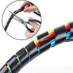 33FT XHF 5/16" Spiral Cable Wrap 8mm Cord - Image 4