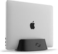 HumanCentric Vertical Laptop Stand in Black Aluminum, Upright Adjustable Holder by HumanCentric