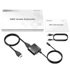 PROZOR 192KHz HDMI ARC to Optical Audio Adapter, 7ft/2.1m ARC Audio Extractor - Image 8
