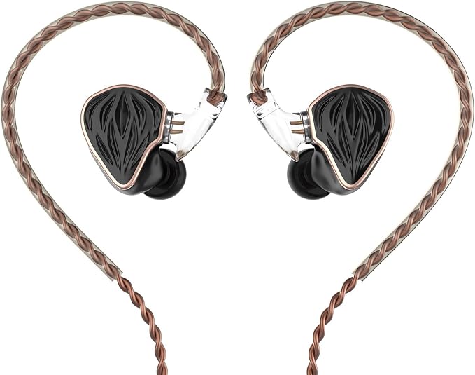 MS3 in-Ear Monitors, 2BA+1DD Hybrid IEM Wired Earphones, Includes 3 Pneumatic by HIDIZS