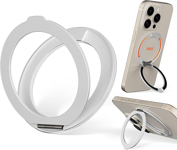 COOLQO Upgraded Magnetic Phone Ring Holder Stand, Super Magnet Cell Phone Grip by COOLQO