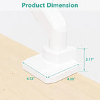 WALI Ultrawide Monitor Arm for 13 to 49 Inch Heavy Duty Curved Screens - Image 5