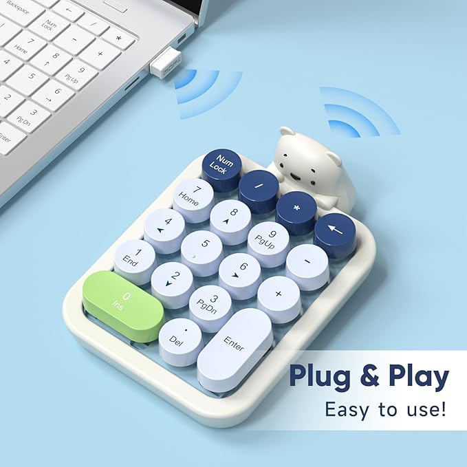 MOFII Wireless Number Pad with Bear - Image 2