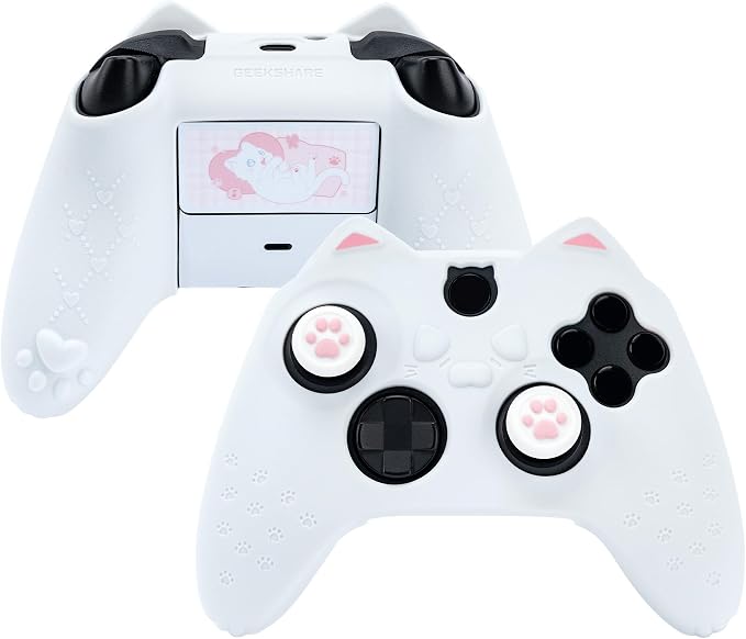GeekShare Cat Paw Controller Skin Grips Set Anti-Slip Silicone Protective Cover by GEEKSHARE