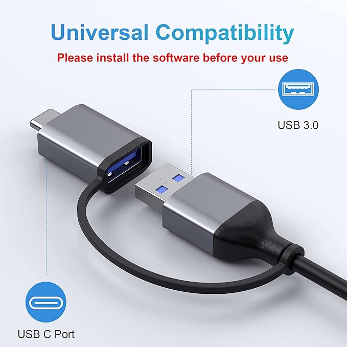 LIONWEI USB 3.0 to Dual HDMI Docking Station - Image 8