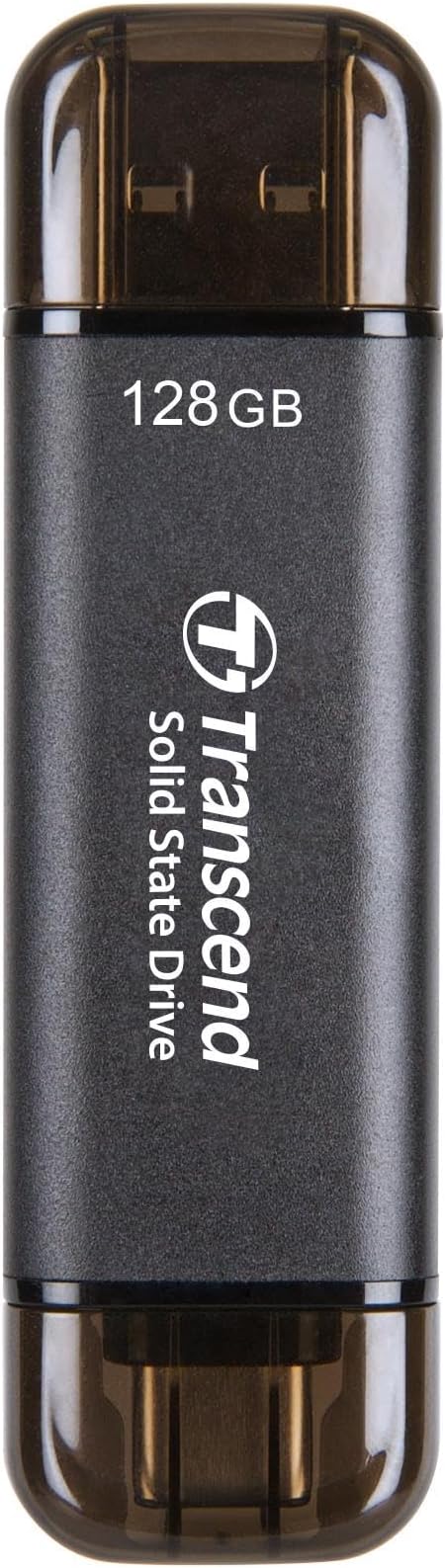 Transcend 128GB External SSD, Dual USB Flash Drive by Transcend