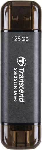 Transcend 128GB External SSD, Dual USB Flash Drive by Transcend