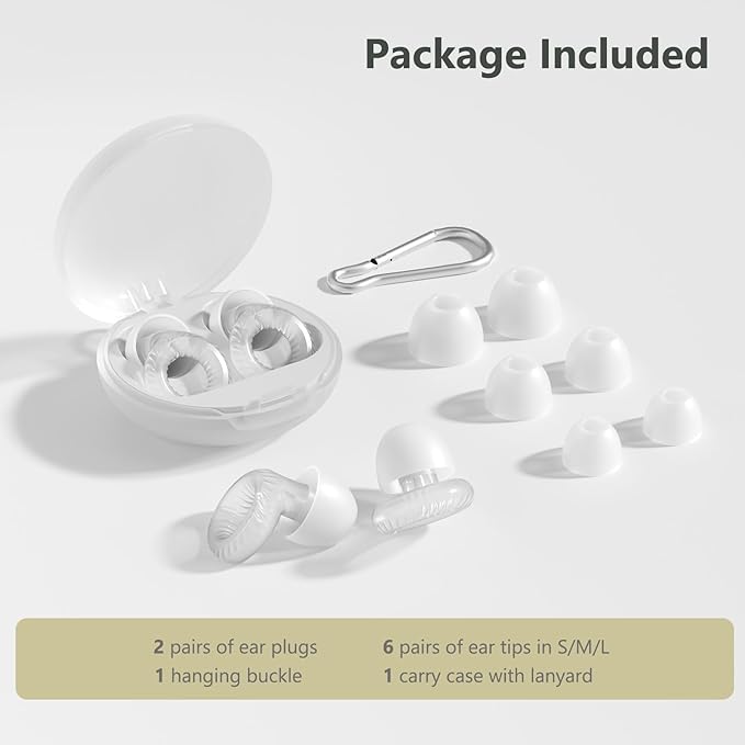 Reusable Ear Plugs, Low-/Mid-Level Noise Reduction Earplugs - Image 3