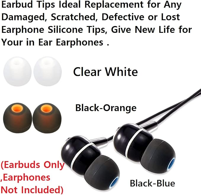 Earbuds Replacement Tips Silicone Earbud Tips Ear Gels Fit - Image 5
