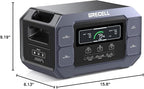 GRECELL Portable Power Station 2200W Solar Generator 1126Wh LiFePO4 Battery Pack - Image 9