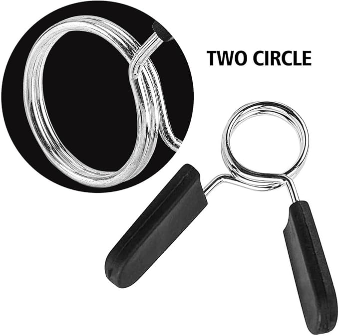 Barbell Clamps Dumbbell Spring Clip Circlip Collars 1 Inch Weight Bars Clips - Image 4