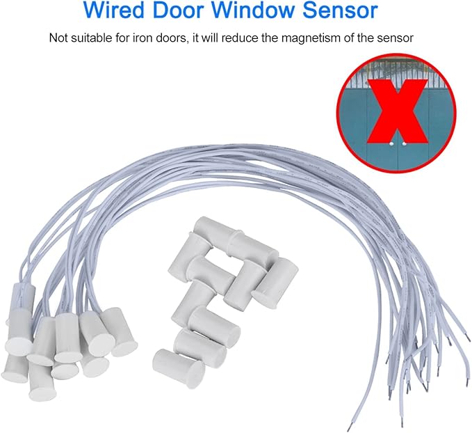 10Pcs 100VDC Recessed Door Sensor, 15mm-5mm Door Magnetic Reed Switch - Image 3