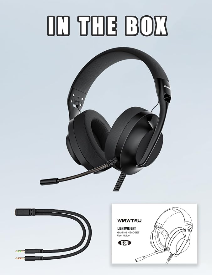 S30 Gaming Headset with Microphone, 198g Lightweight Design, Wired Gaming - Image 7