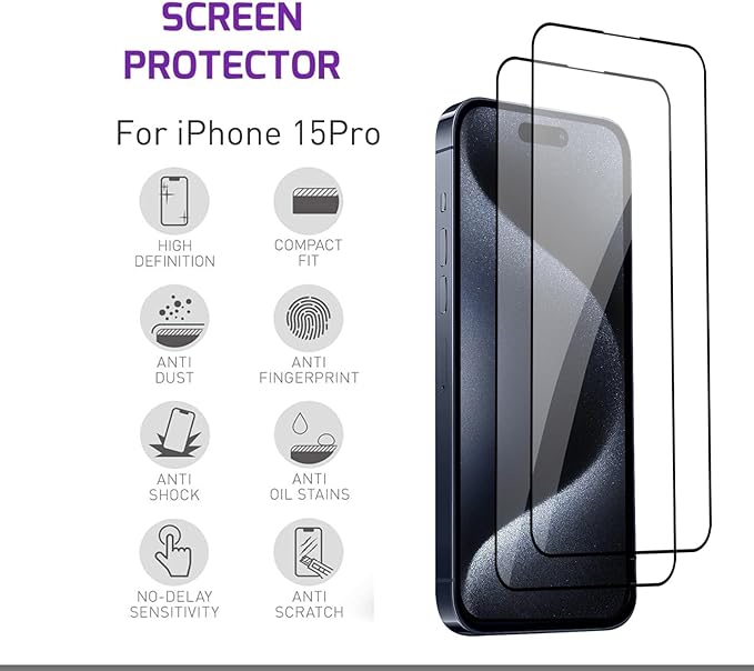 Screen Protector Tempered Glass Compatible - Image 3