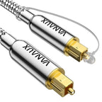 VANAUX Digital Optical Audio Cable 15FT S/PDIF Toslink Cable Fiber Optic Cable by VANAUX