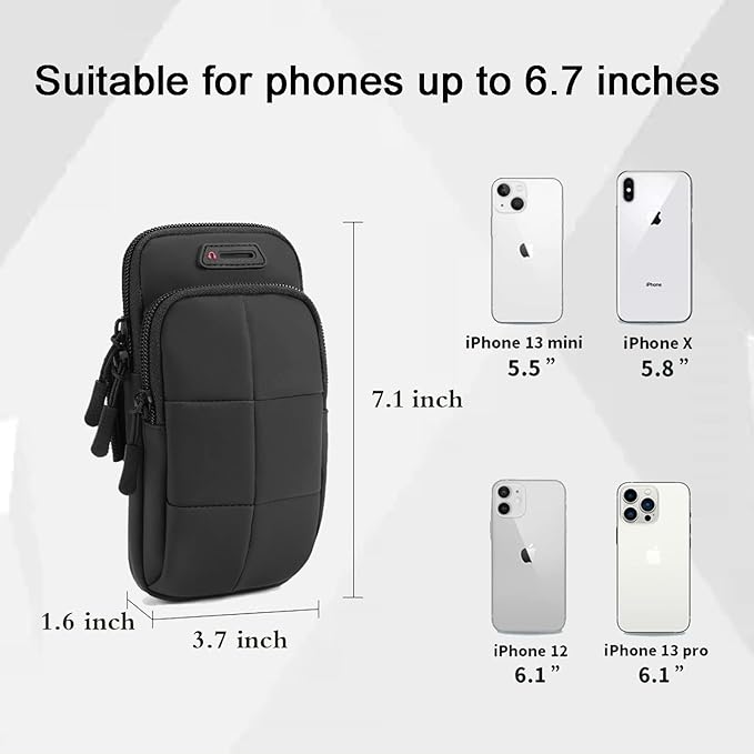 Phone Arm Bands for Running, Armband Cell Phone Holder for Exercise - Image 5