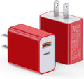 2Pieces USB C Wall Charging Block, 20W 2Port Fast USBC PD3.0 Power Adapter Type by LCGENS