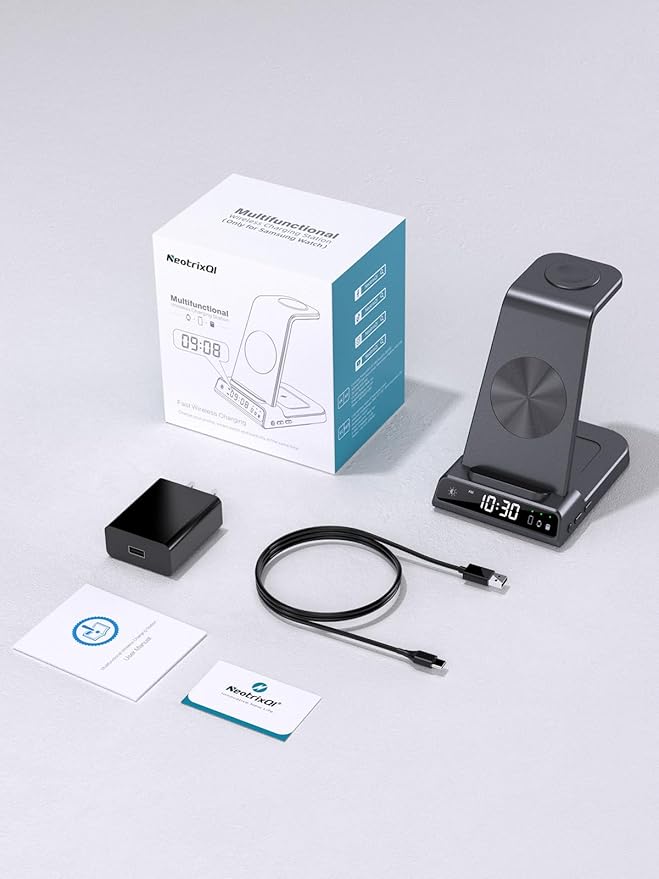 Wireless Charger for Samsung Charging Station, 3 in 1 Android Phone Wireless - Image 9
