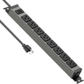 JUNNUJ Heavy Duty Power Strip Wall Mount, 20 Amp Surge Protector 1200J Metal 8 by JUNNUJHome