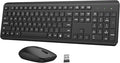 Wireless Keyboard and Mouse Combo, Full-Size Silent Ergonomic Keyboard and by QUASIO