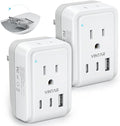 2 Pack US to Japan Plug Adapter, VINTAR Foldable Japan Travel Adapter by VINTAR