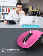Trueque Wireless Mouse for Laptop, 2.4GHz Ergonomic Computer Mouse - Image 3