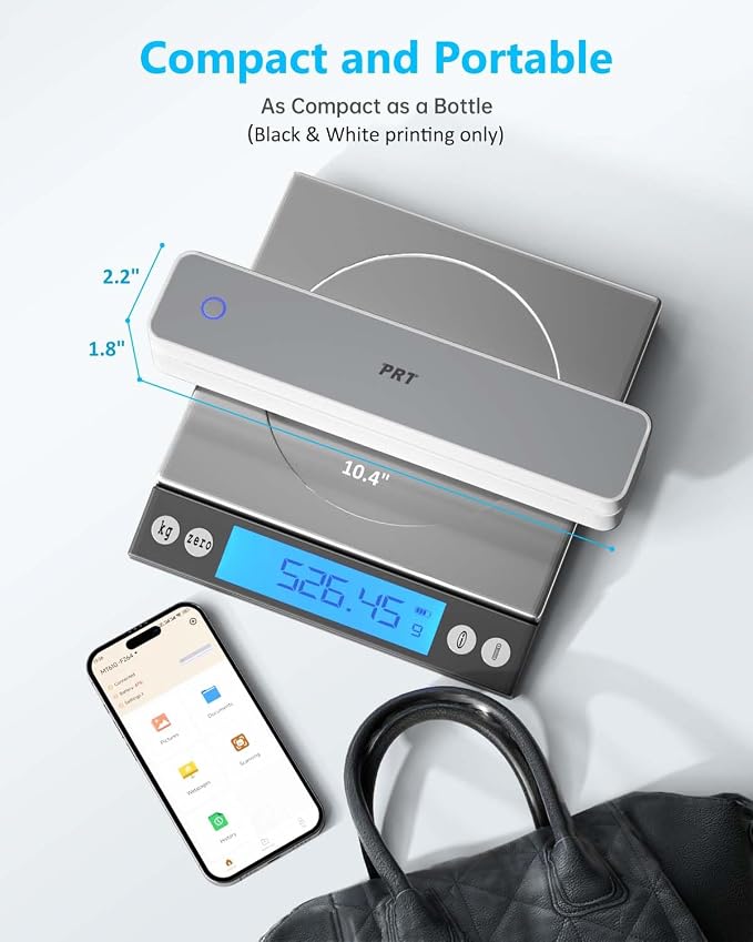 Inkless Portable Printer for Travel, Wireless Thermal Printer Support 8.5 x 11 - Image 4