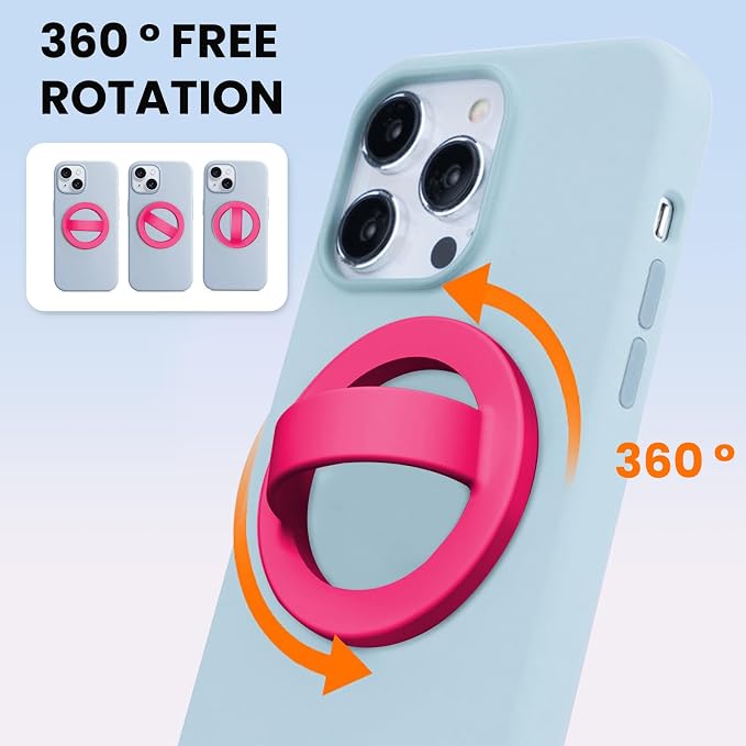 Magnetic Silicone Ring Grip Phone Holder, Loop Grip Phone Holder, Magnetic - Image 3