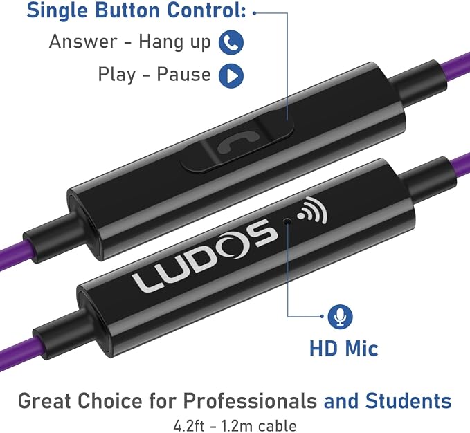 LUDOS Clamor USB C Headphones for iPhone 16 15 Pro Max Plus iPad Pro, 5 Years - Image 3
