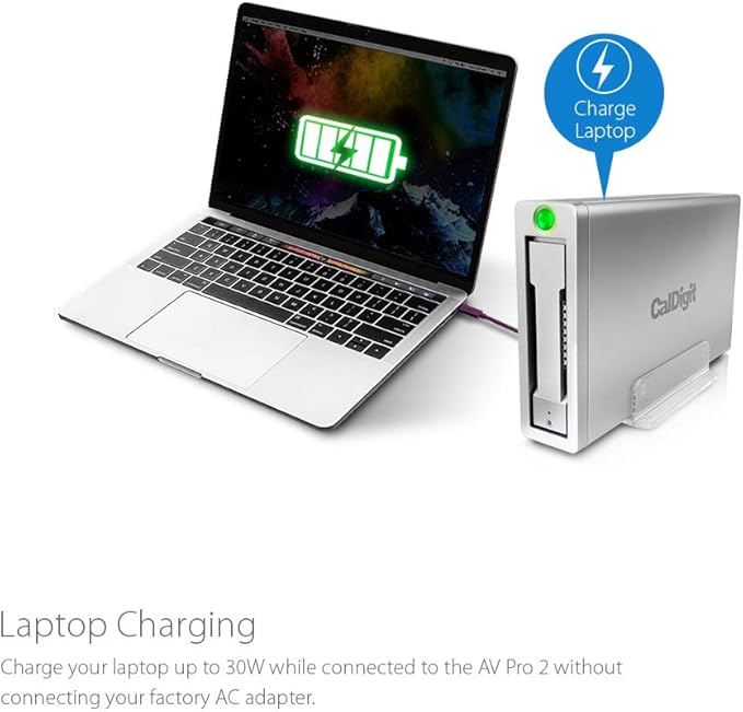 CalDigit AV Pro 2 Storage Hub USB C External Hard Drive - Image 3