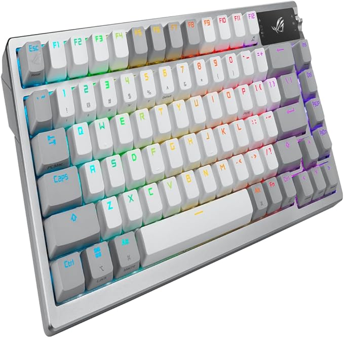 ASUS ROG Azoth 75% Wireless DIY Custom Gaming Keyboard, OLED Display, - Image 8