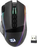 Redragon M991 Wireless Gaming Mouse, 26000 DPI 3-Mode Gamer Mice w/Rapid Fire by REDRAGON