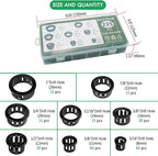 225 Pcs 8 Sizes Cable Snap-in Knockout Insulating Bushing Grommets Assortment - Image 3