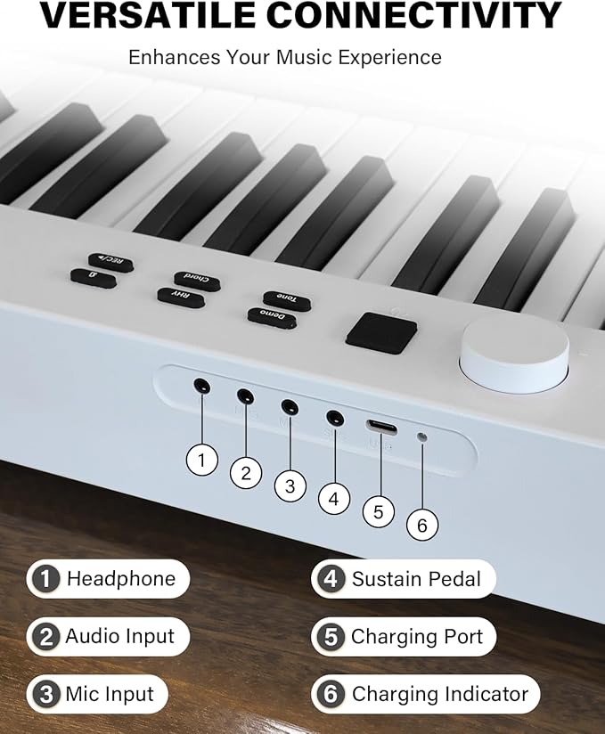 AiJoy 88 Key Beginner Piano Keyboard - Image 4