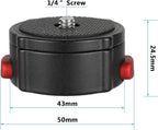 CAMVATE Quick Release Tripod Head Base Mount - Image 4