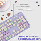 Wireless Typewriter Keyboard and Mouse - Image 3
