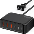 USB C Fast Charger, 100W GaN 6 Port Type C Charging Station Hub Block Cube by BREEKET