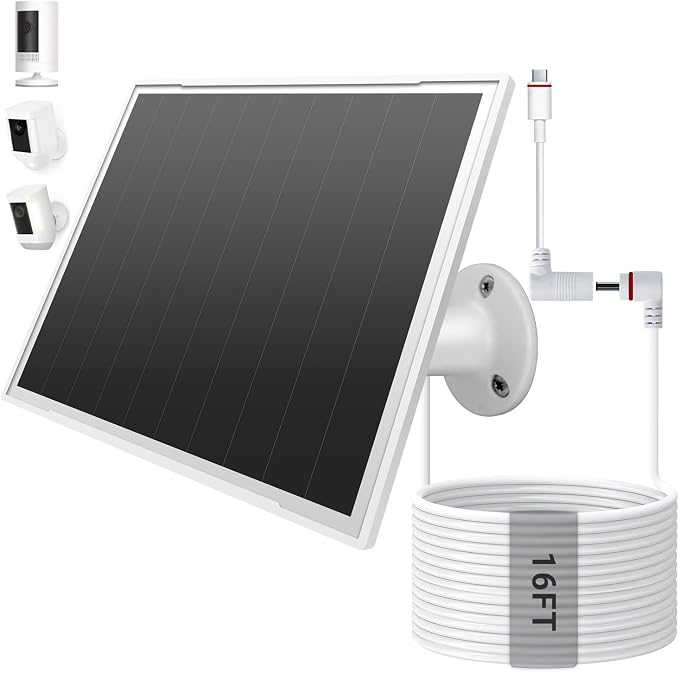 Solar Panel for Ring Camera, 8W High by Unknown