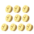 10Pcs Desk Grommet, 3/4" Yellow Silicone Cord Hole Cover, Flexible Rubber Wire by EASYEAH