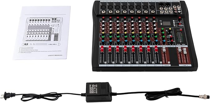 8 Channel Mixing Console Audio Mixer Bluetooth Studio Audio Mixer Sound Mixing - Image 5