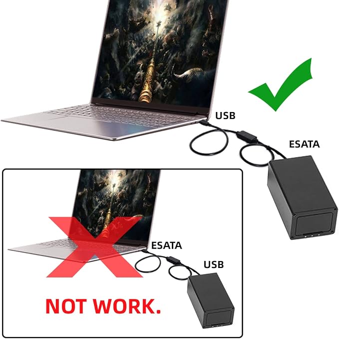 chenyang USB 3.0 to eSATA Adapter 6Gbps - Image 2