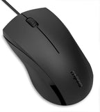 Rapoo Silent Wired Mouse, 1000 DPI 5ft Cord Quiet Button Optical Computer Mouse - Image 8
