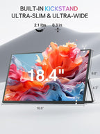 UPERFECT Portable Monitor 18.4-inch 4K 60HZ 10 Bit w/VESA & Stand 180° - Image 5