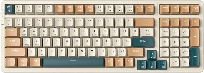 Merdia Wireless Mechanical Keyboard, Triple Mode 2.4G/USB-C/BT Gaming Keyboards by Merdia