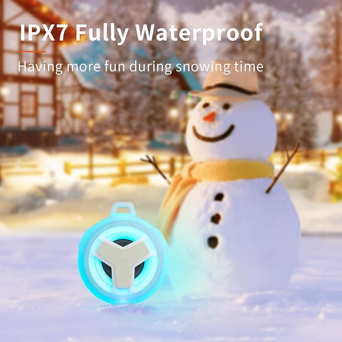 EBODA Bluetooth Shower Speaker, Portable Bluetooth Speakers, IP67 Waterproof - Image 3