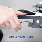 VIVO Large Clamp-on 27 x 11 inch Computer Keyboard and Mouse Tray - Image 9