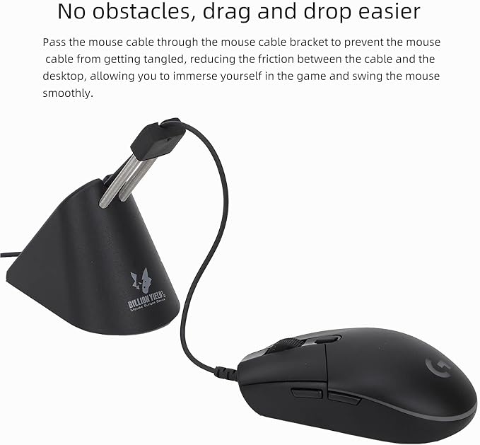 Gaming Mouse Bungee, Mouse Cord Holder and Cable Management Device - Image 6